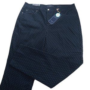 Charter Club Women's Flocked Skinny Ankle Jeans Size 14 Dark Wash High Rise